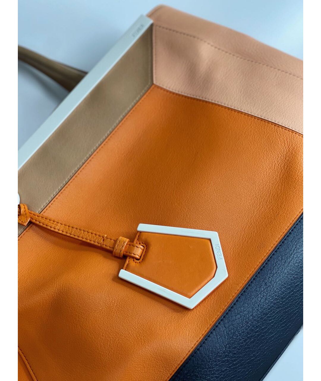 FENDI Кожаная сумка тоут, фото 4