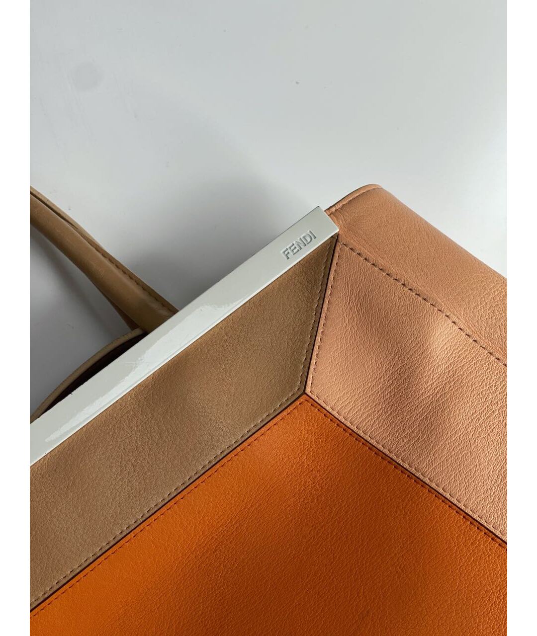 FENDI Кожаная сумка тоут, фото 5