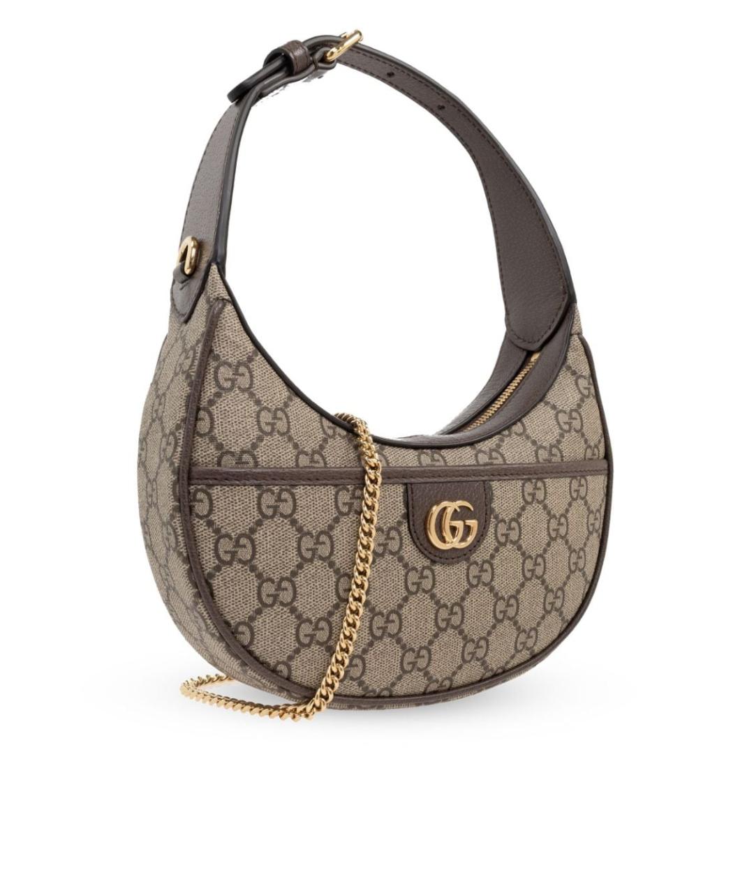 GUCCI Коричневая сумка с короткими ручками, фото 3