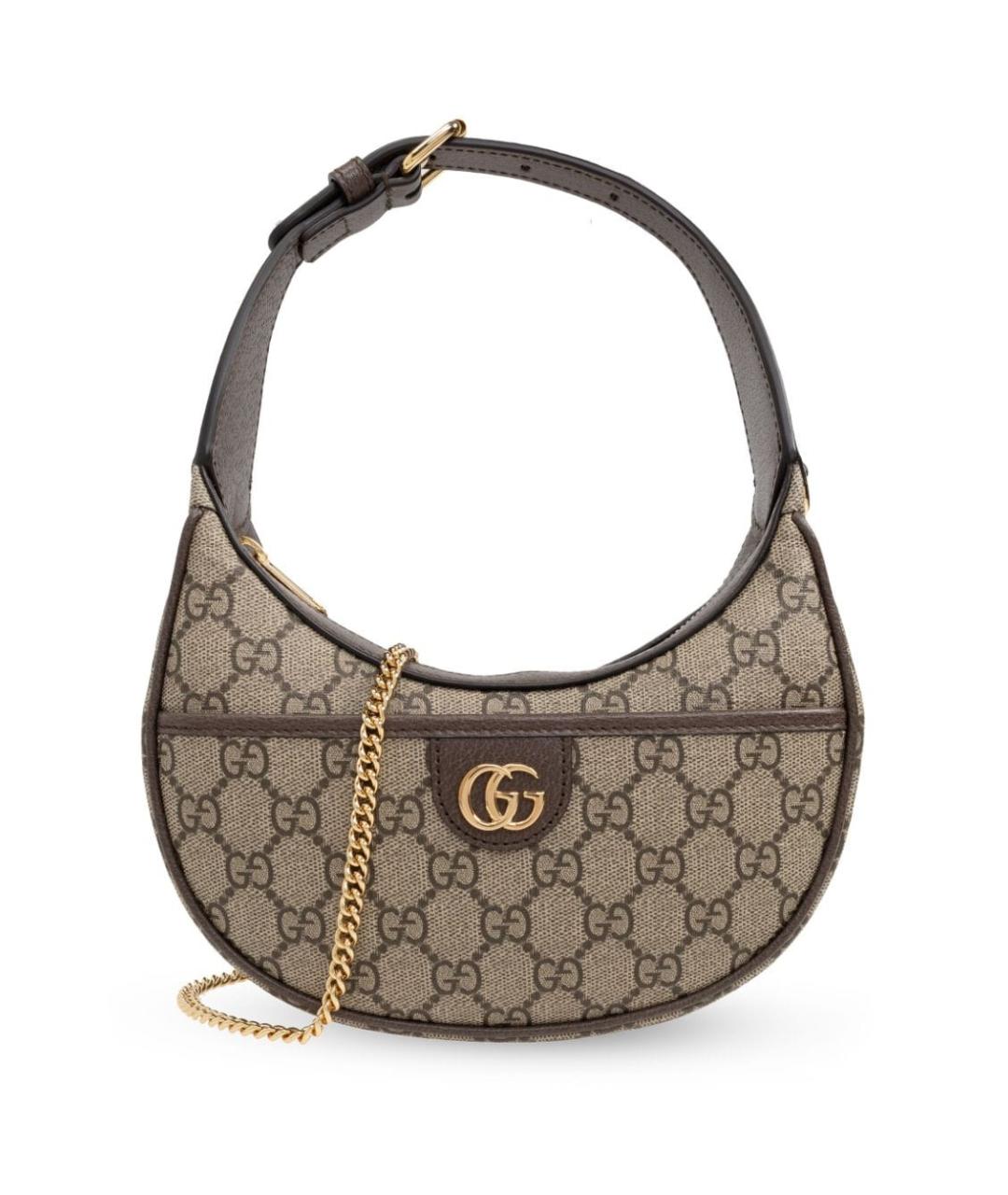 GUCCI Коричневая сумка с короткими ручками, фото 1
