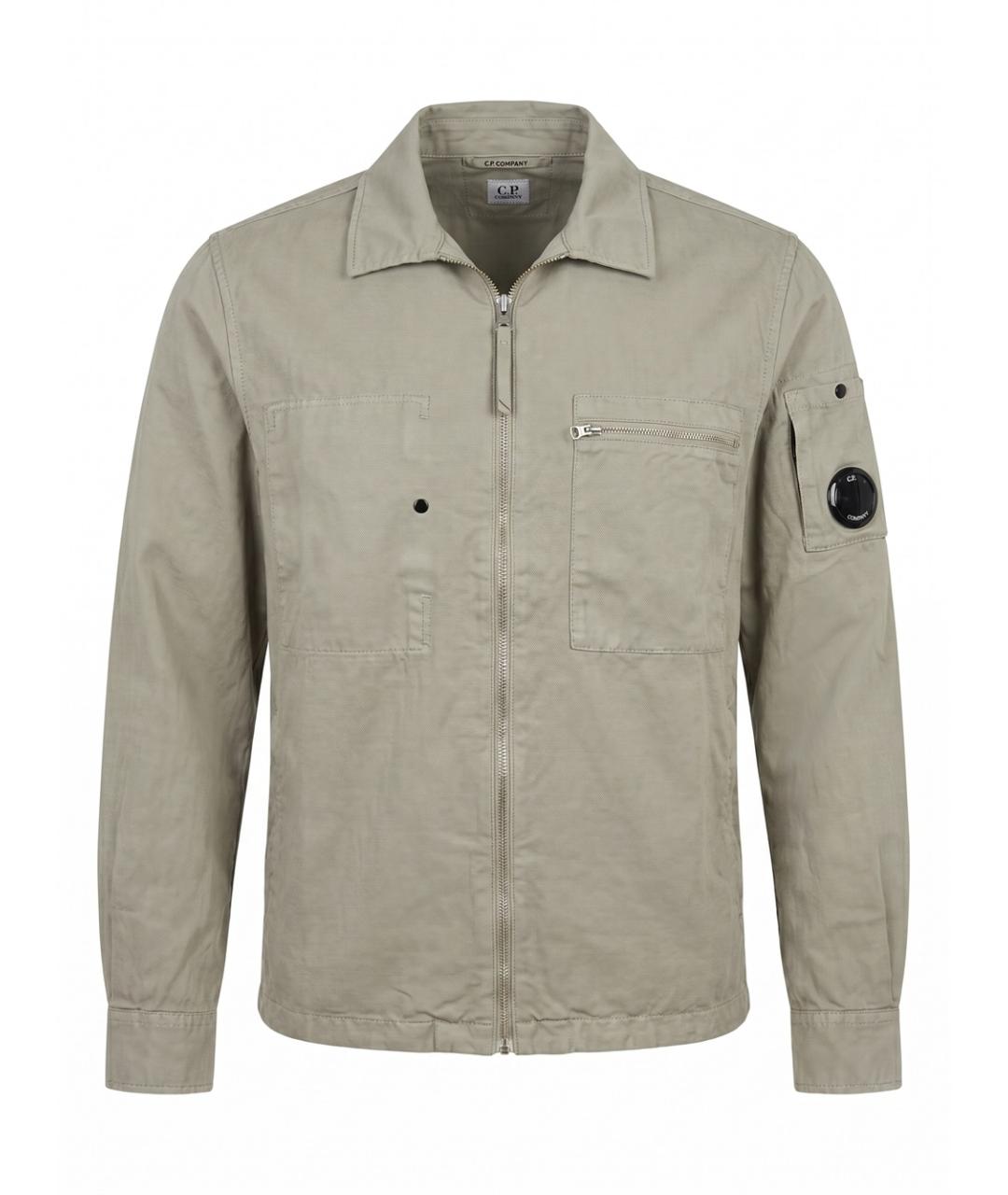 CP COMPANY Бежевая хлопковая куртка, фото 1