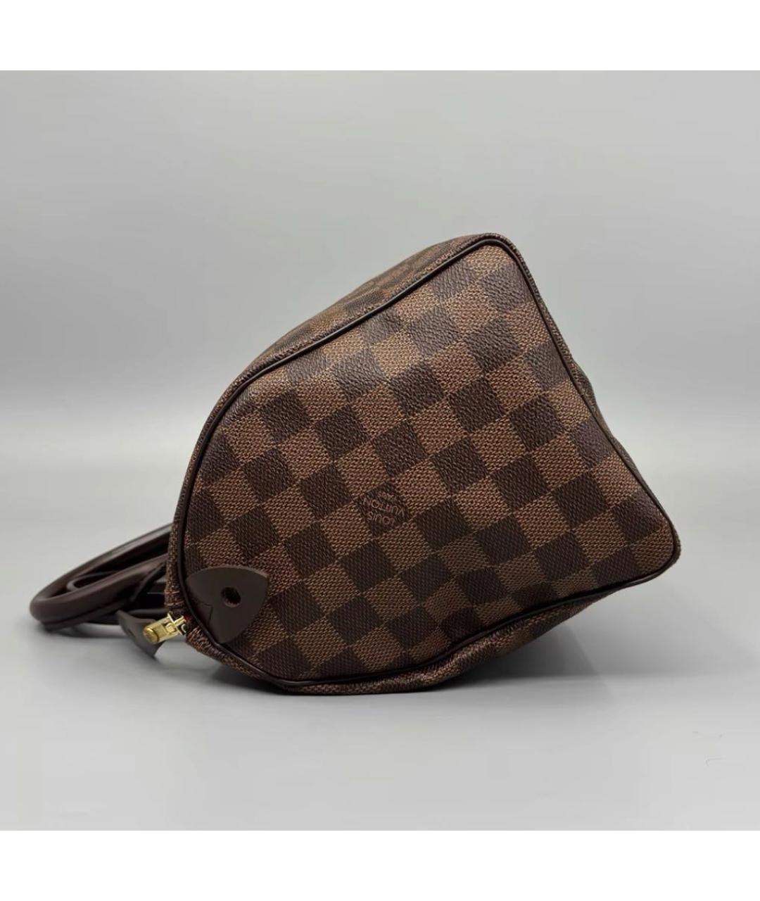 LOUIS VUITTON Коричневая сумка с короткими ручками, фото 3