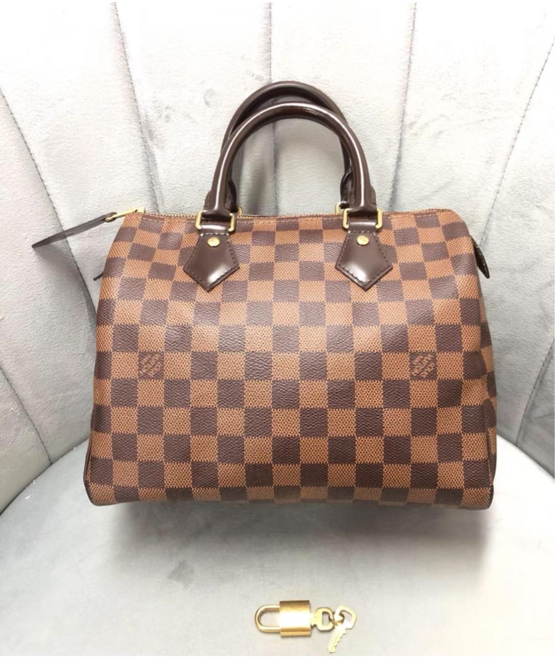 LOUIS VUITTON Коричневая сумка с короткими ручками, фото 2