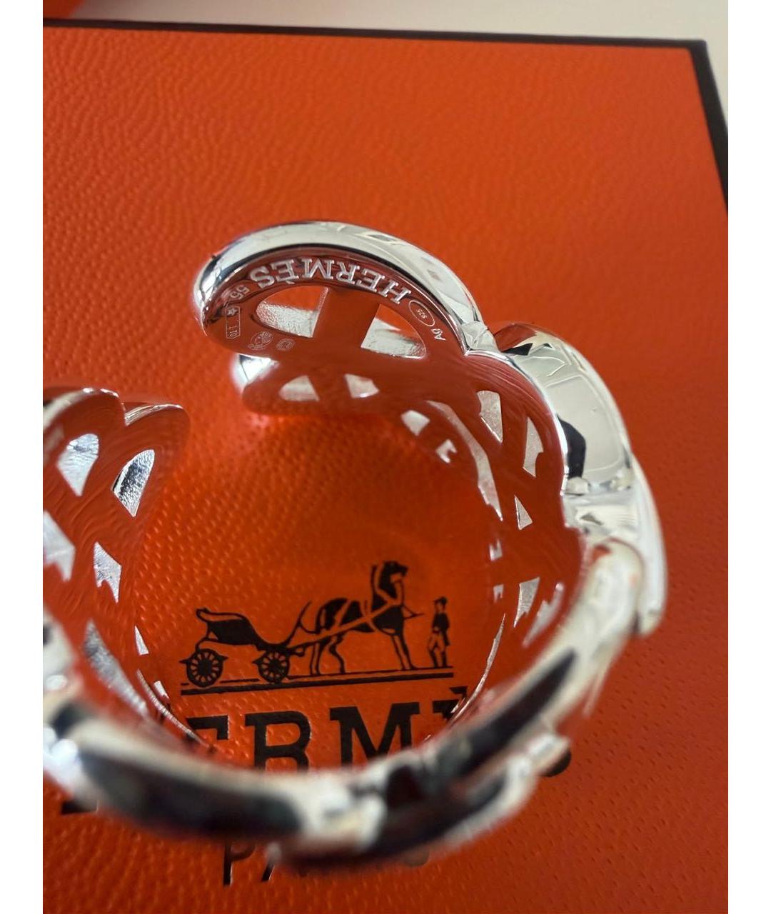 HERMES Серебряное серебряное кольцо, фото 4