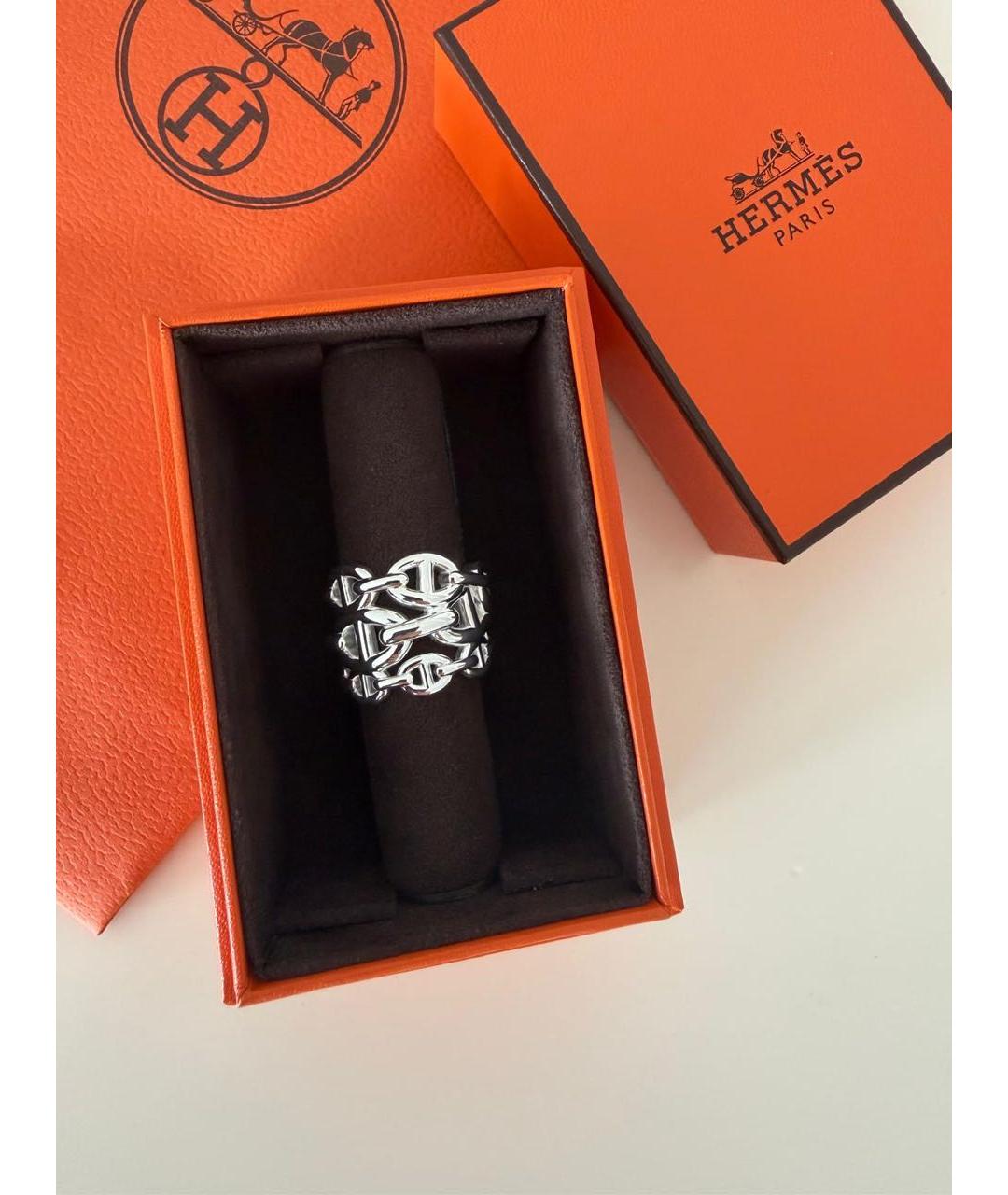 HERMES Серебряное серебряное кольцо, фото 2