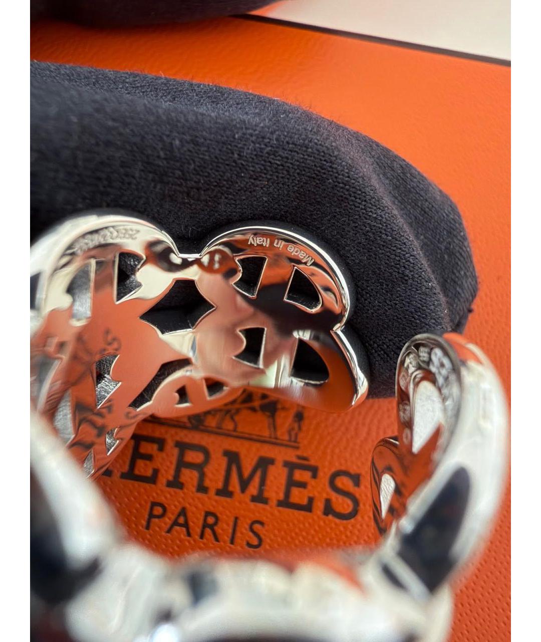 HERMES Серебряное серебряное кольцо, фото 8