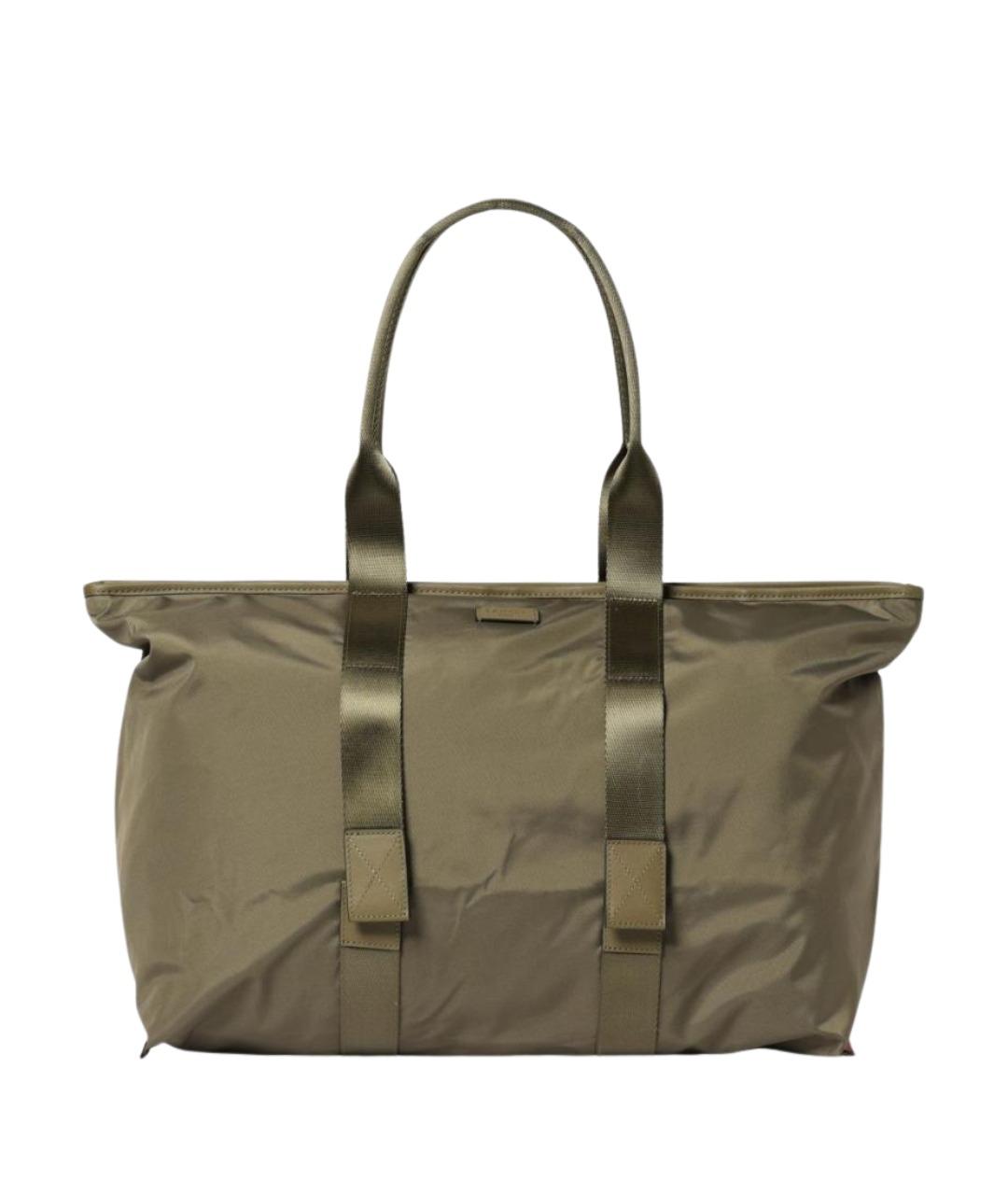 LANCEL Хаки тканевая сумка тоут, фото 1