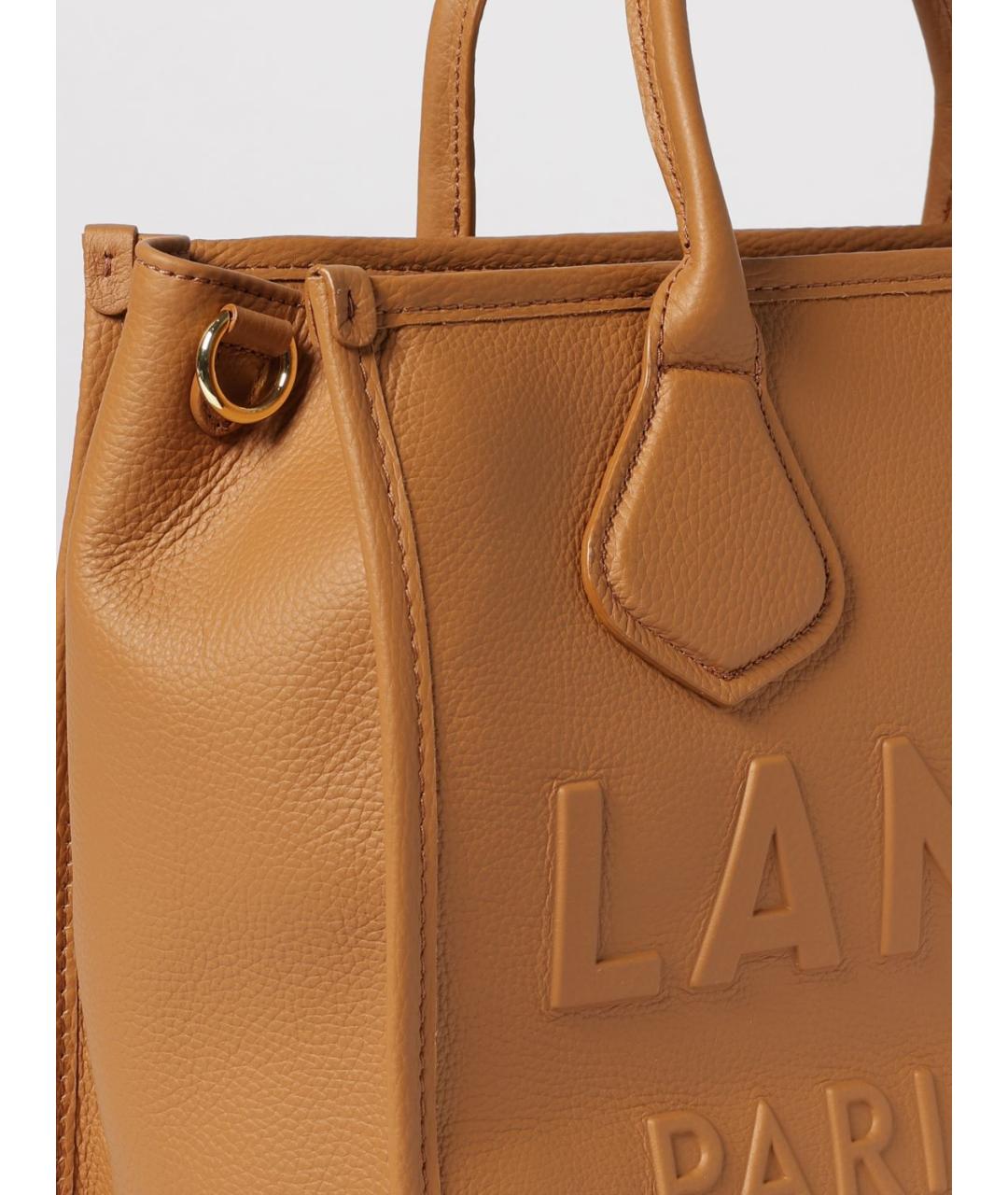 LANCEL Бежевая кожаная сумка тоут, фото 3