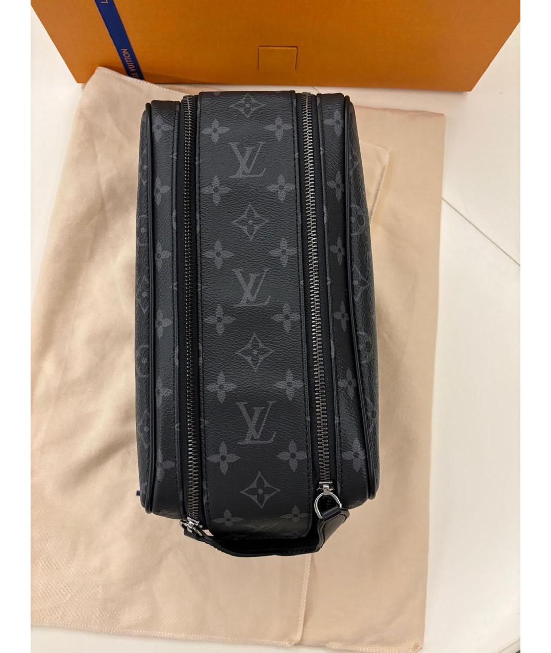 LOUIS VUITTON Черная косметичка, фото 7