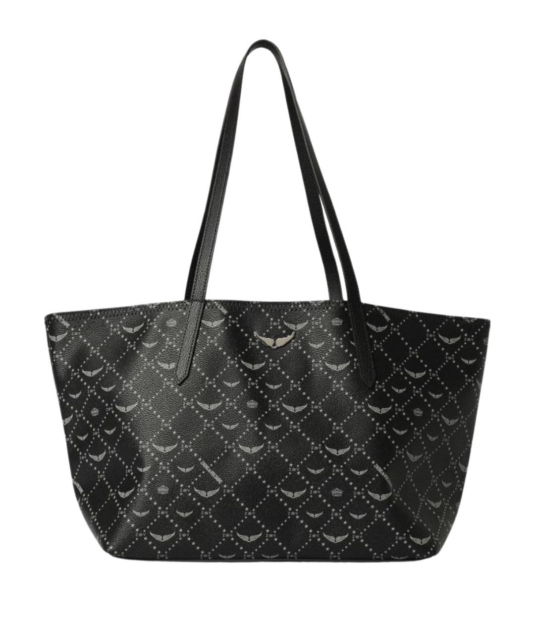 ZADIG & VOLTAIRE Черная синтетическая сумка тоут, фото 1