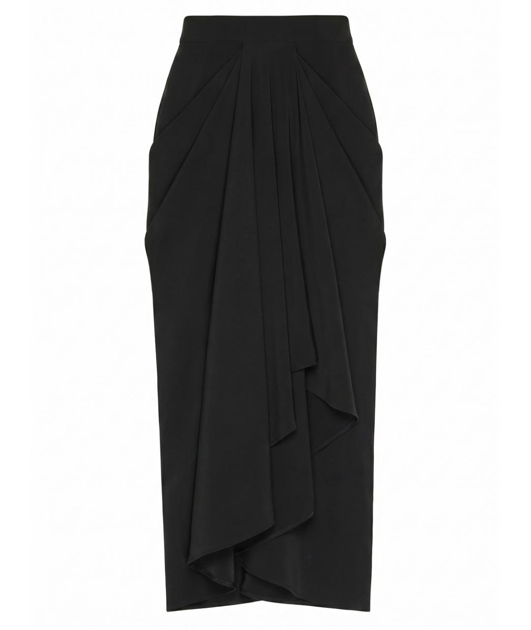 GIVENCHY Черная вискозная юбка миди, фото 1