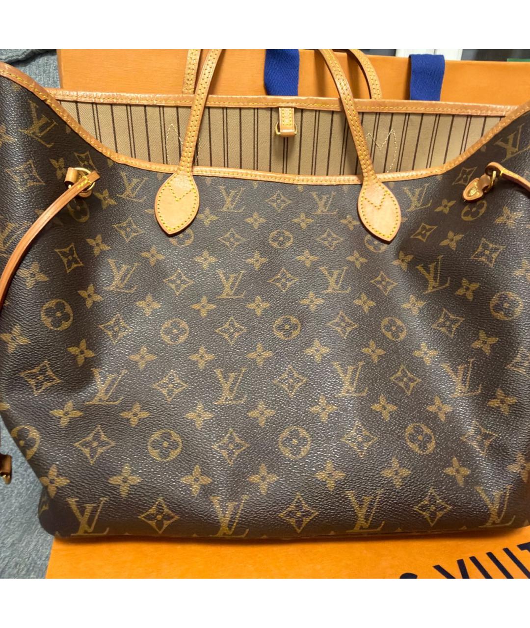 LOUIS VUITTON Коричневая сумка тоут, фото 2
