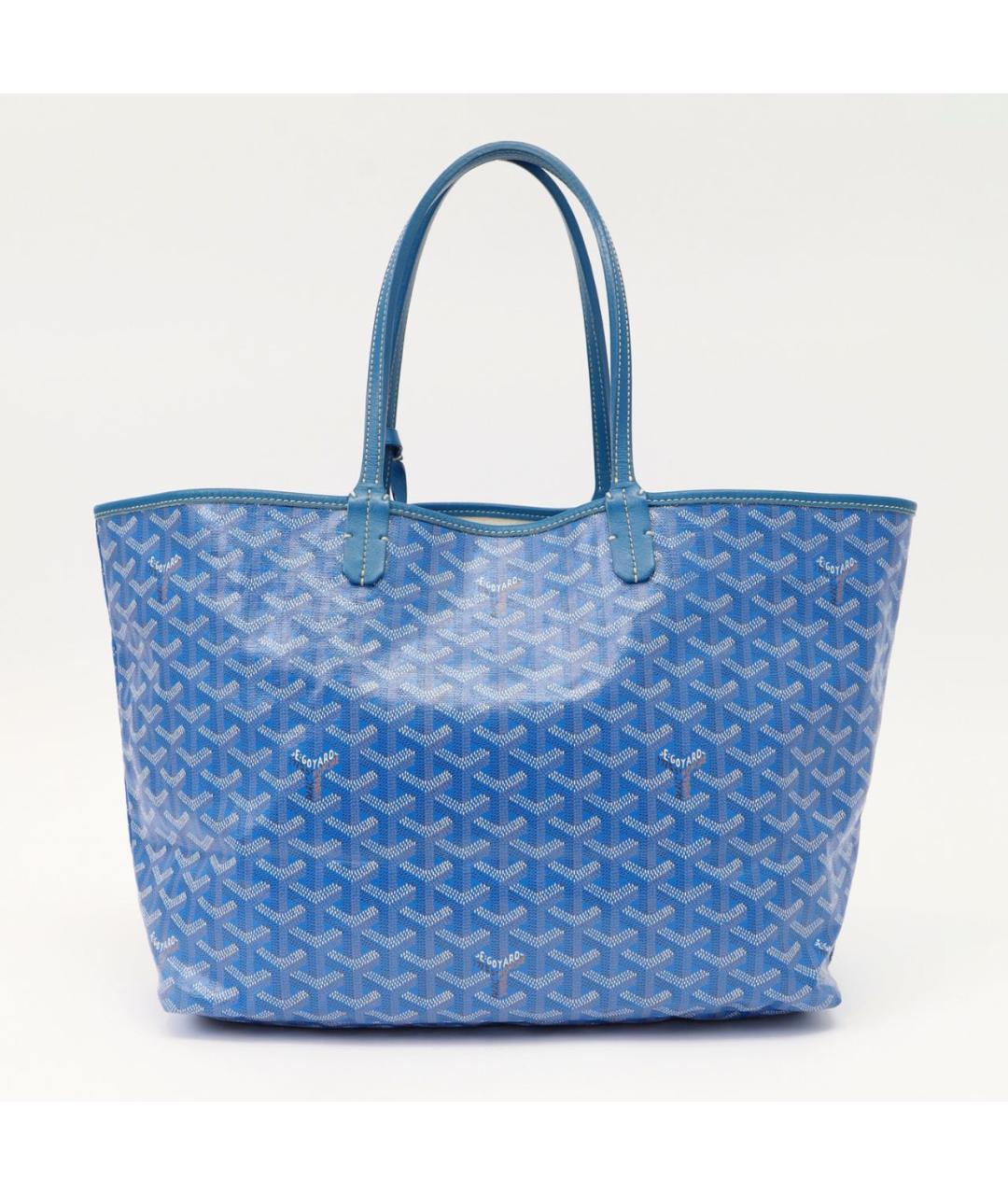 GOYARD Синяя кожаная сумка тоут, фото 4