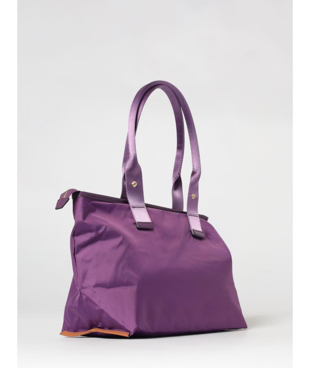 LANCEL Фиолетовая тканевая сумка тоут, фото 2