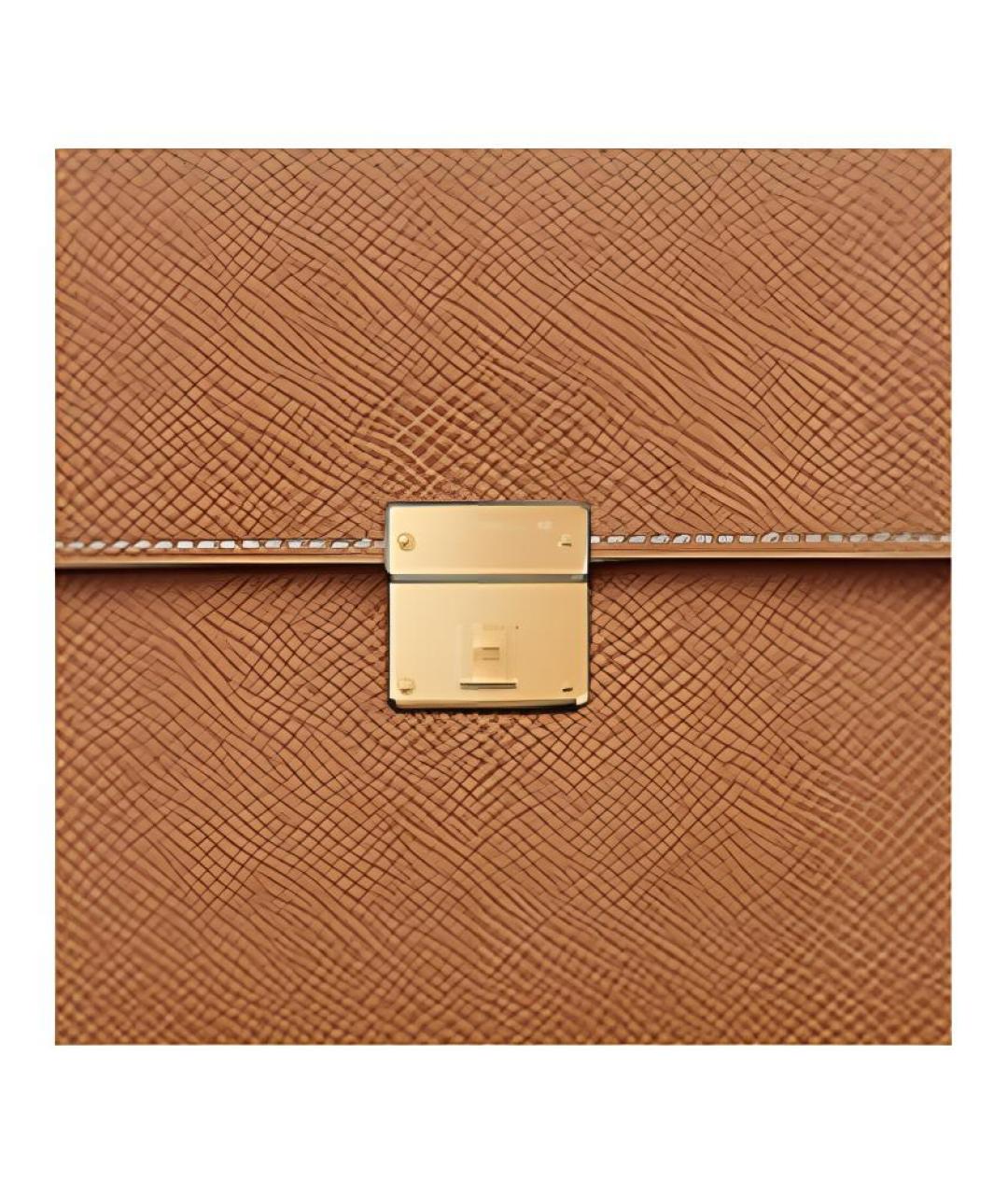 HERMES Коричневая кожаная сумка через плечо, фото 4