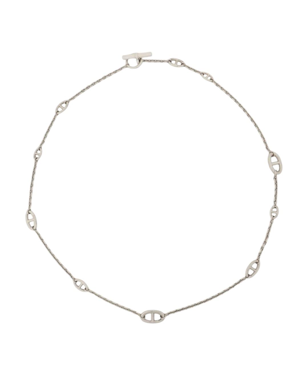 HERMES Серебряное серебряное колье, фото 1