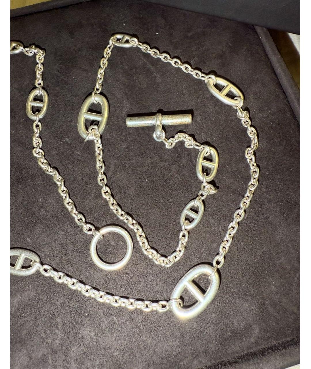 HERMES Серебряное серебряное колье, фото 4