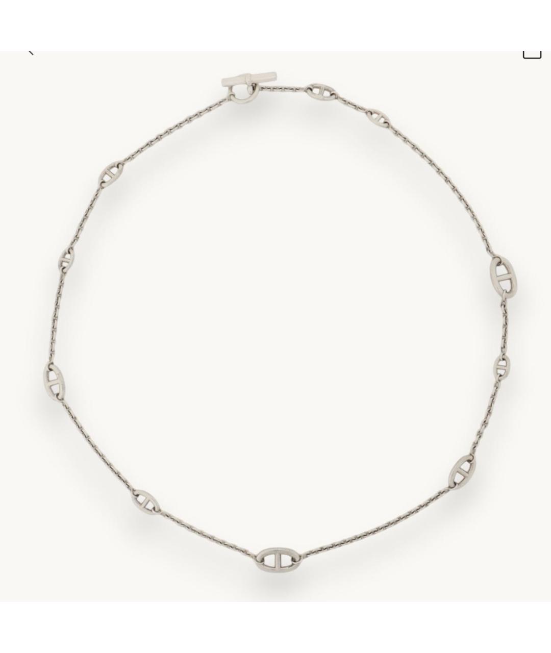 HERMES Серебряное серебряное колье, фото 9