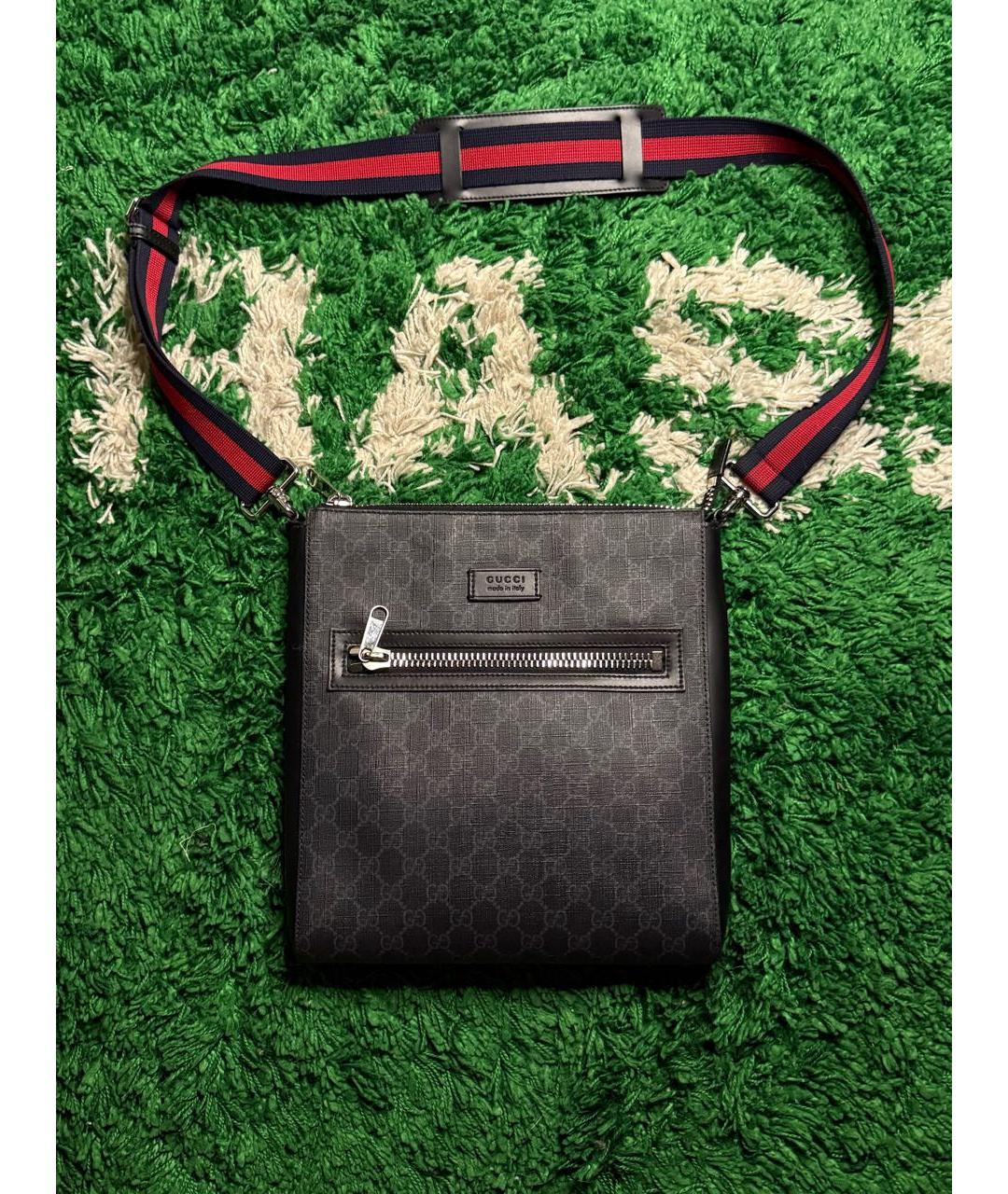 GUCCI Черная барсетка, фото 7