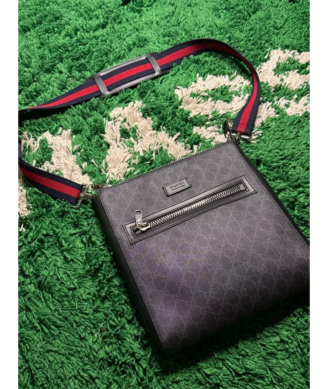 GUCCI Черная барсетка, фото 2
