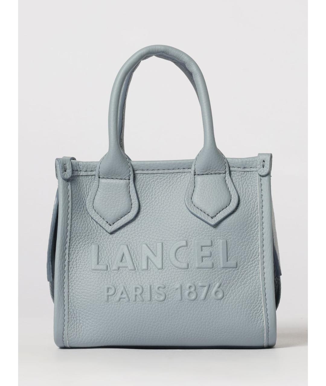 LANCEL Бежевая кожаная сумка через плечо, фото 4