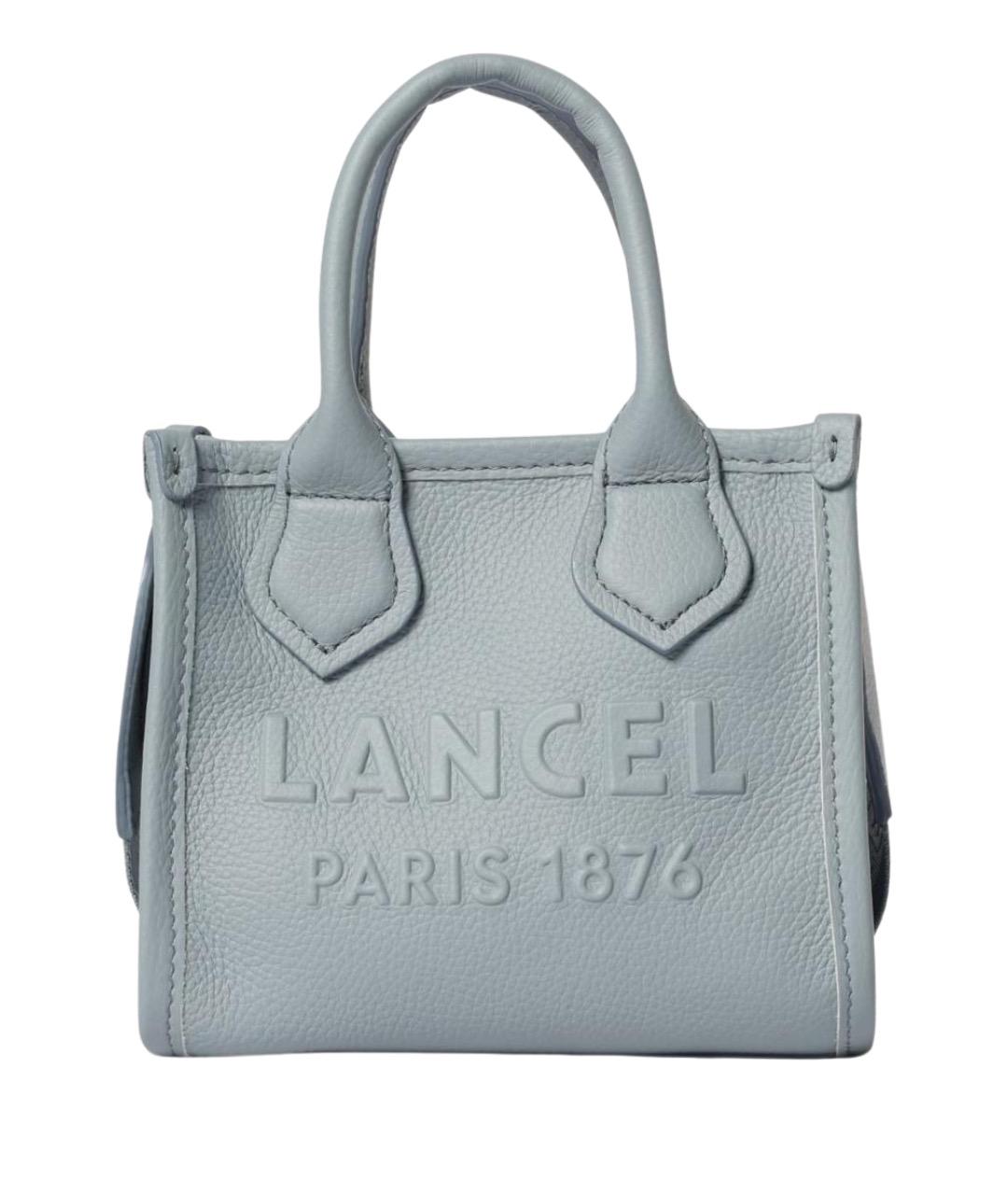 LANCEL Бежевая кожаная сумка через плечо, фото 1