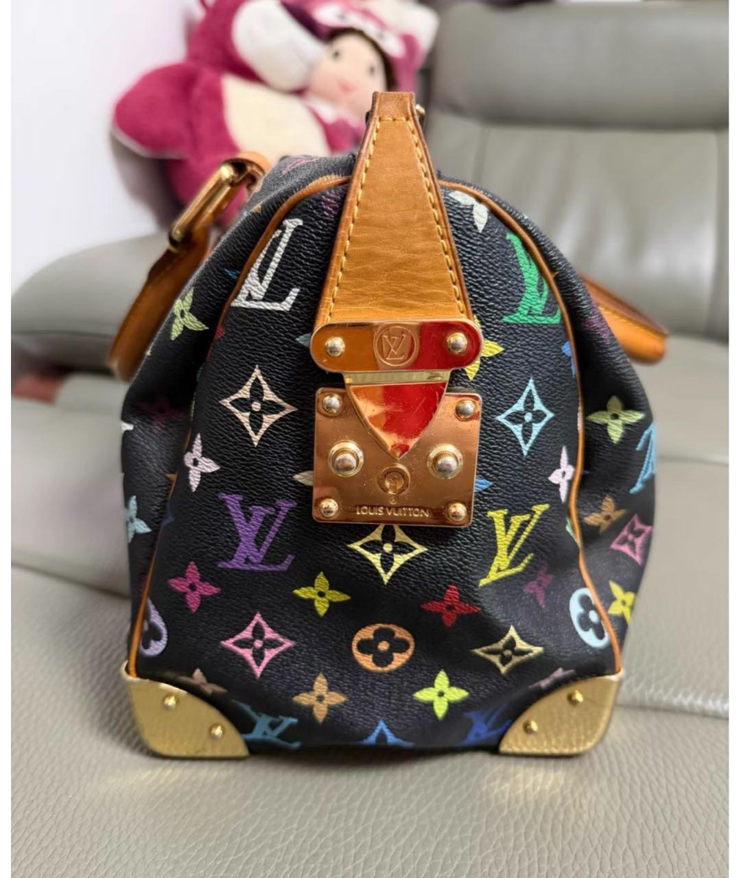 LOUIS VUITTON Черная сумка с короткими ручками, фото 4
