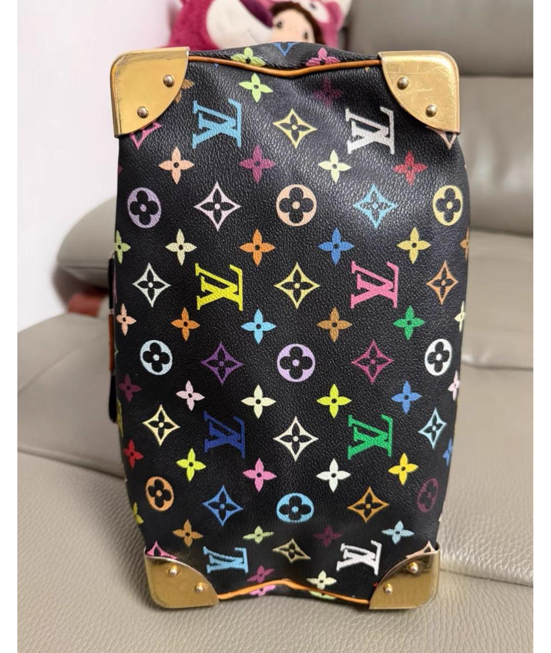 LOUIS VUITTON Черная сумка с короткими ручками, фото 5
