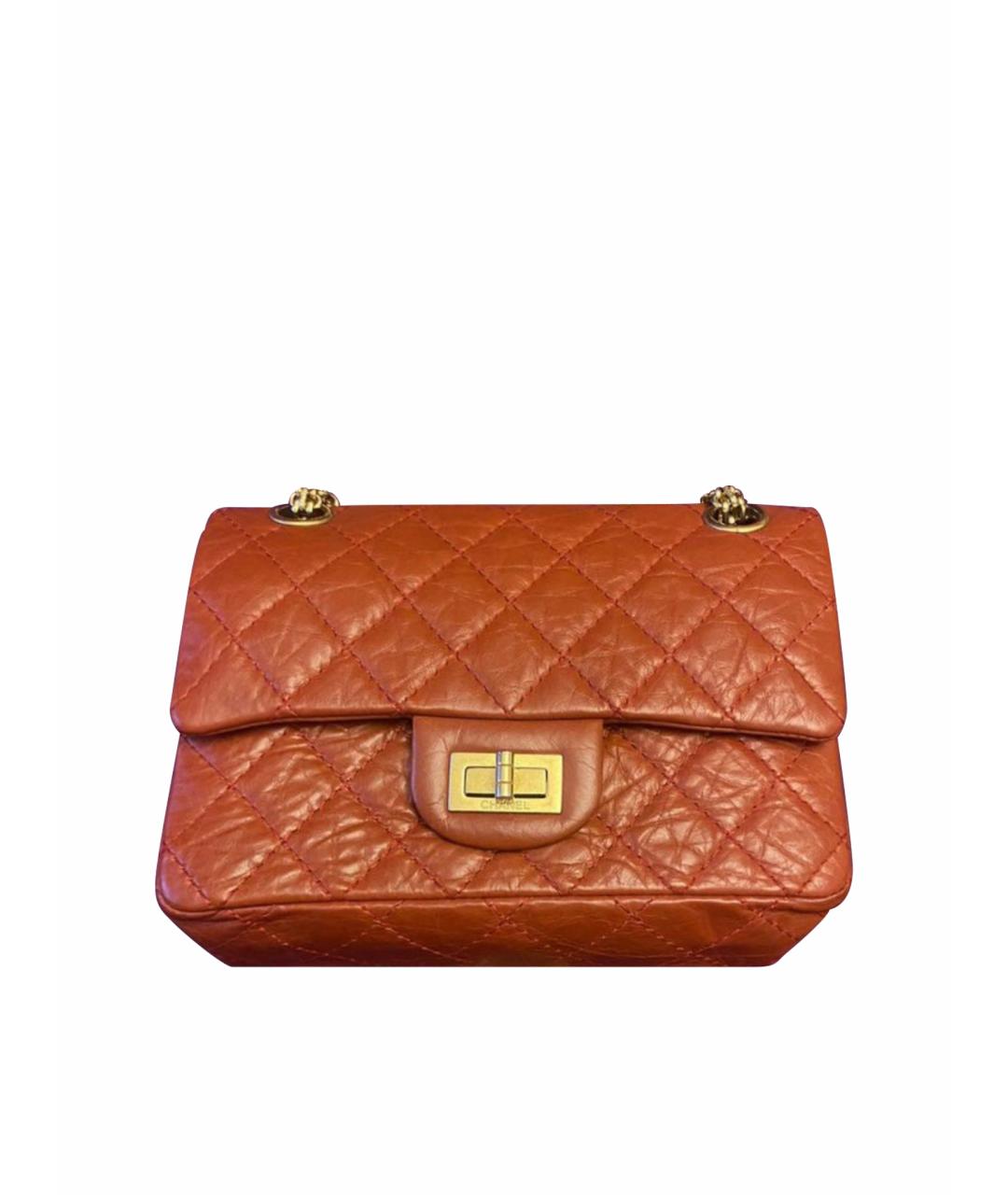 CHANEL Бордовая кожаная сумка через плечо, фото 1