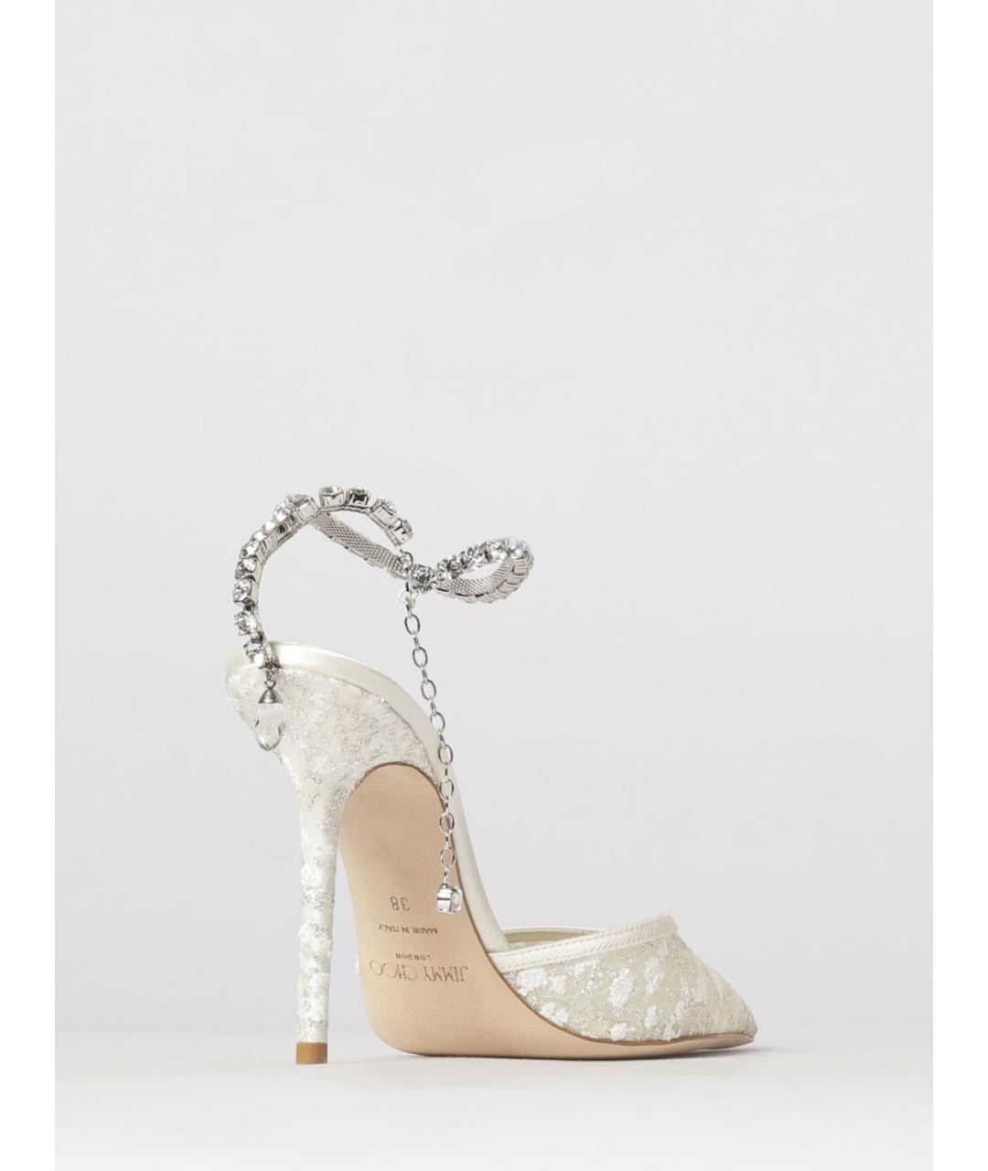 JIMMY CHOO Серебряные туфли, фото 3