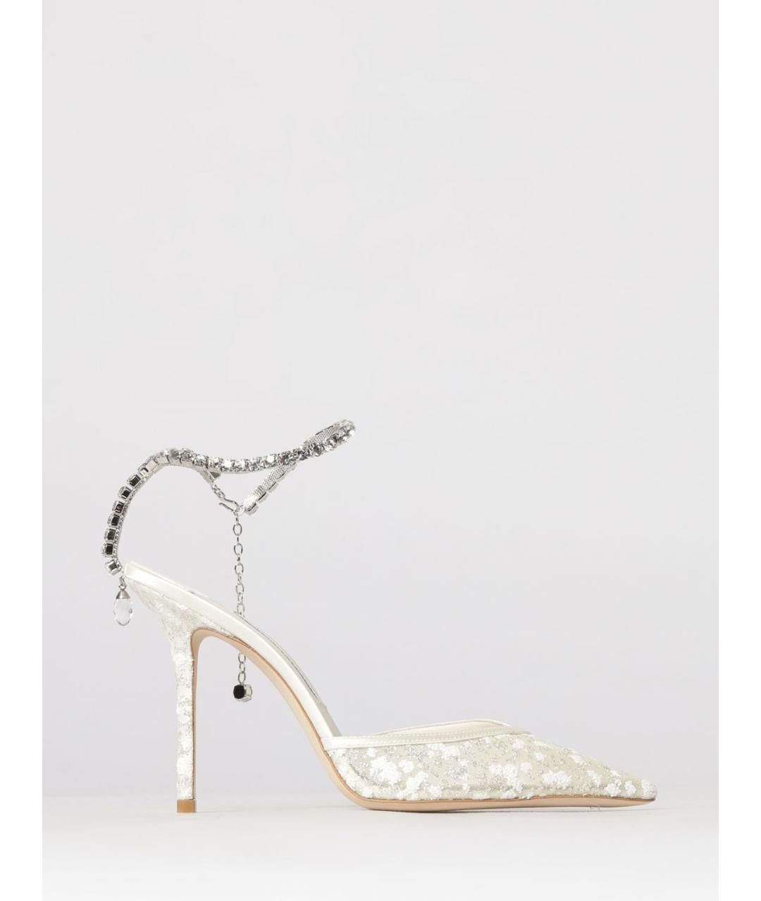 JIMMY CHOO Серебряные туфли, фото 4