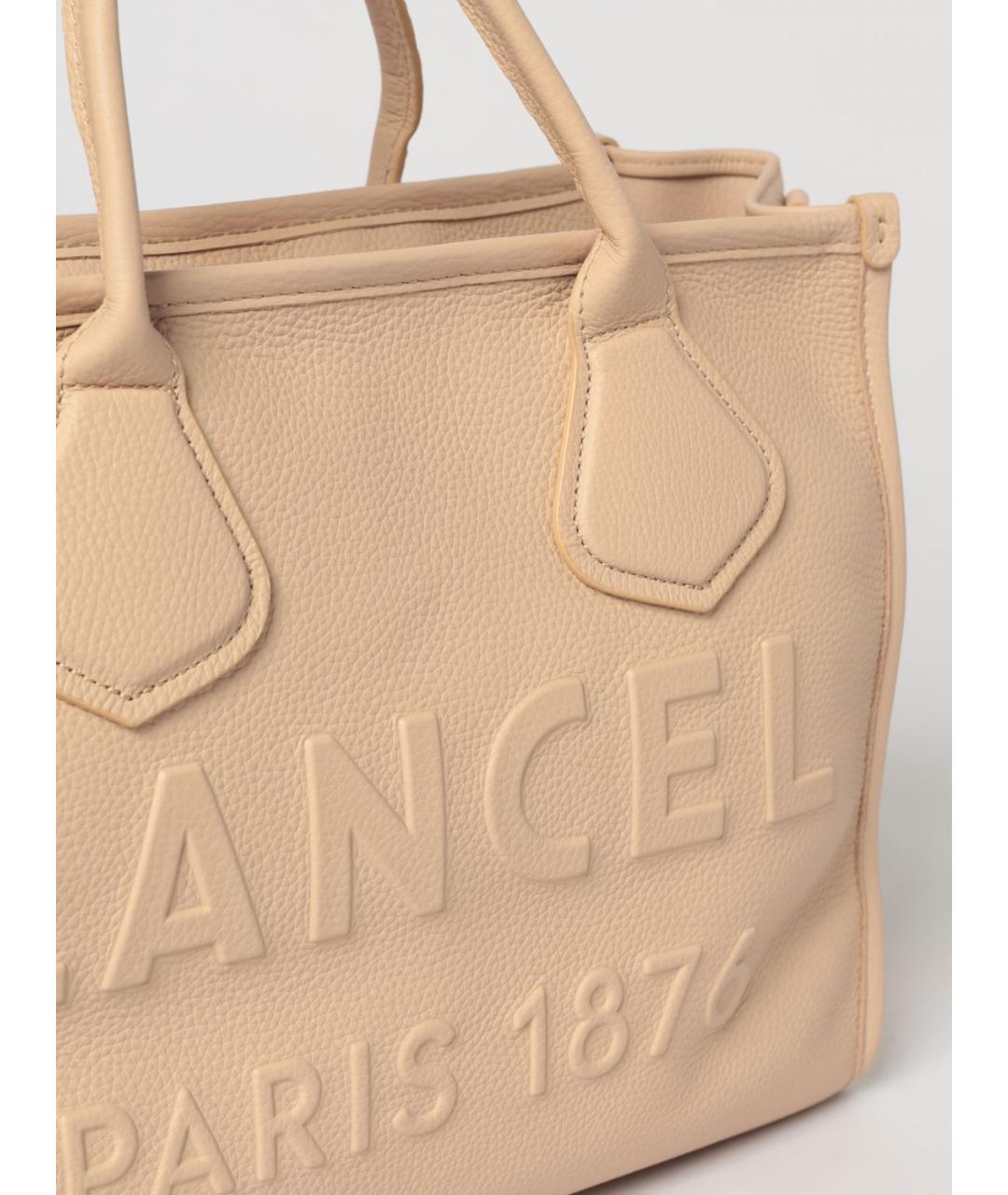 LANCEL Бежевая кожаная сумка тоут, фото 3