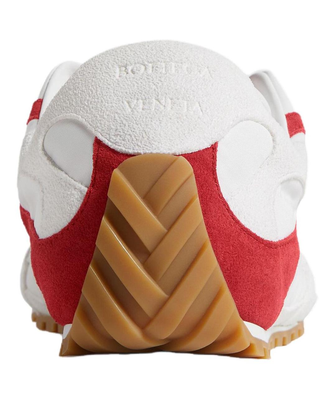BOTTEGA VENETA Красные кожаные кроссовки, фото 5