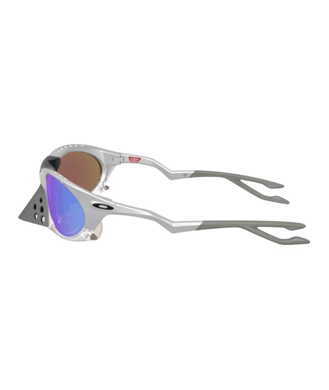 OAKLEY Серебряные пластиковые солнцезащитные очки, фото 4