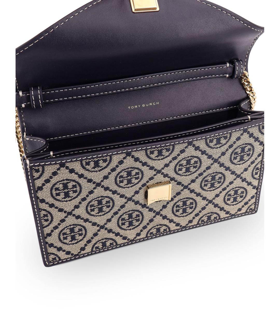 TORY BURCH Фиолетовый полиуретановый кошелек, фото 4