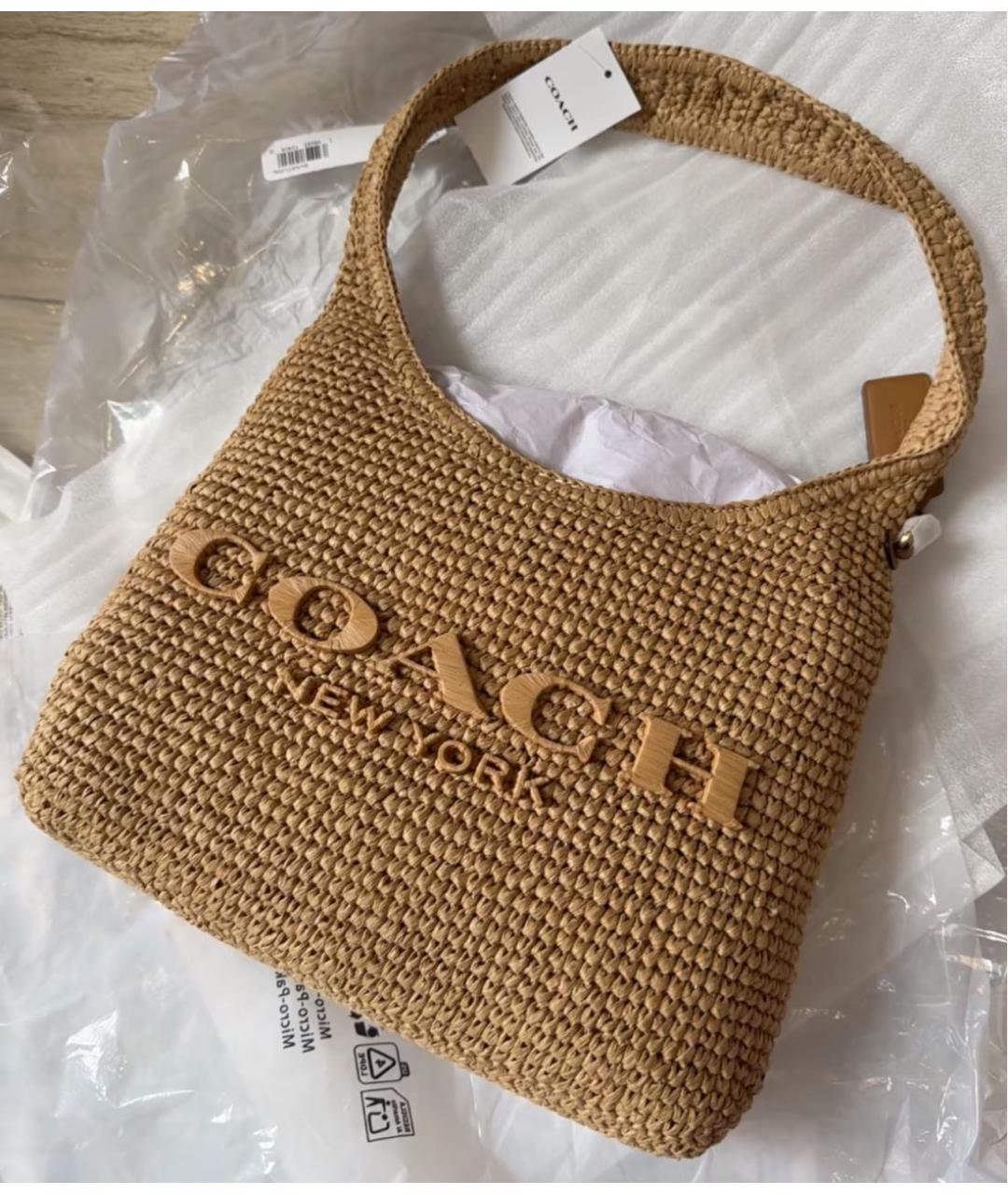 COACH Коричневая сумка тоут, фото 5
