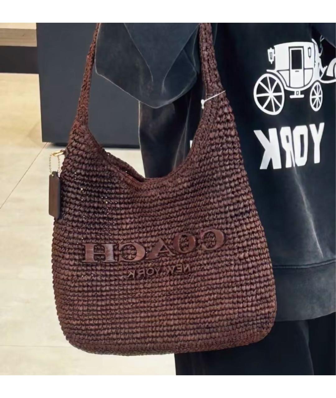 COACH Коричневая сумка тоут, фото 8