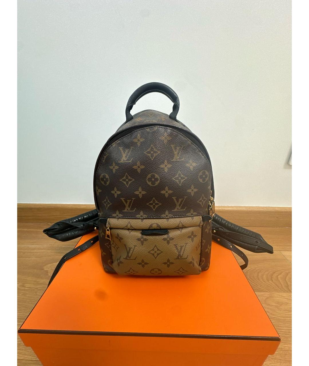 LOUIS VUITTON Коричневый рюкзак из искусственной кожи, фото 5