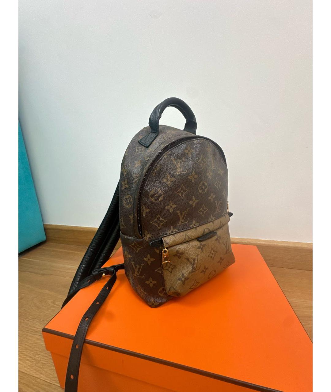 LOUIS VUITTON Коричневый рюкзак из искусственной кожи, фото 2