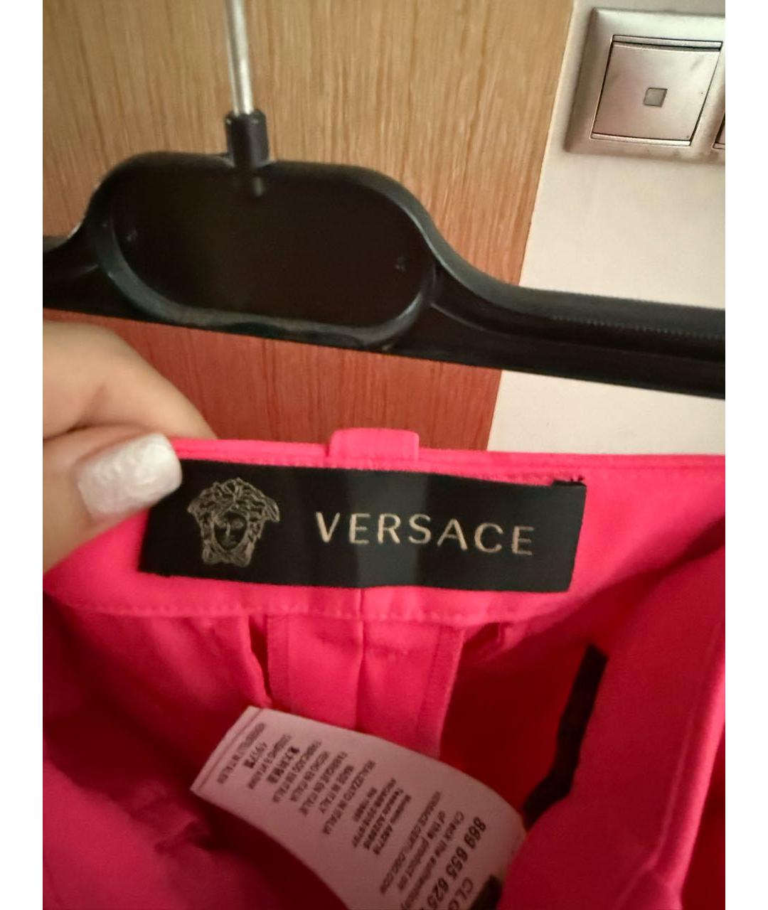 VERSACE Фуксия полиэстеровый костюм с брюками, фото 4