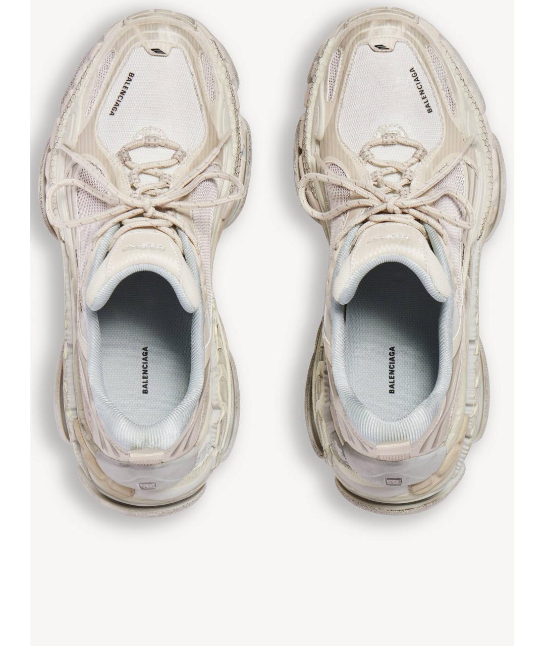 BALENCIAGA Бежевые текстильные кроссовки, фото 4