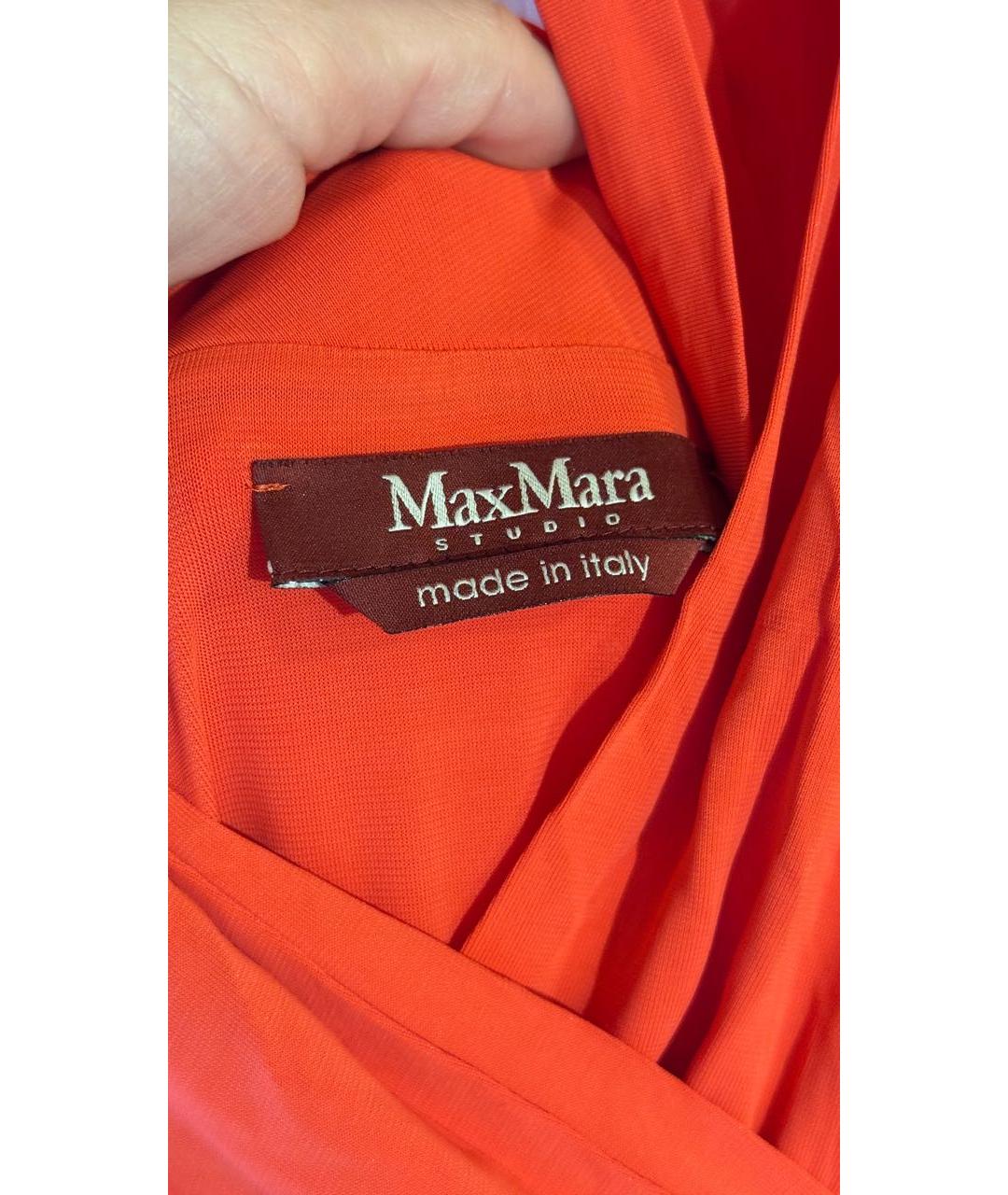 MAX MARA STUDIO Коралловое вечернее платье, фото 3