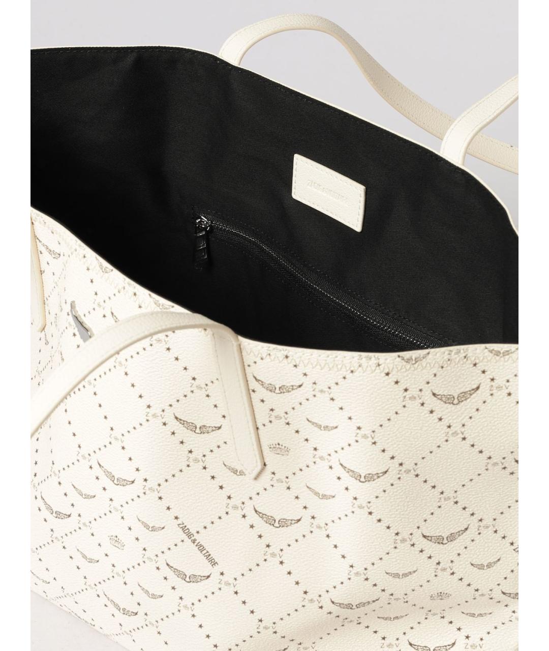 ZADIG & VOLTAIRE Белая сумка тоут из искусственной кожи, фото 3