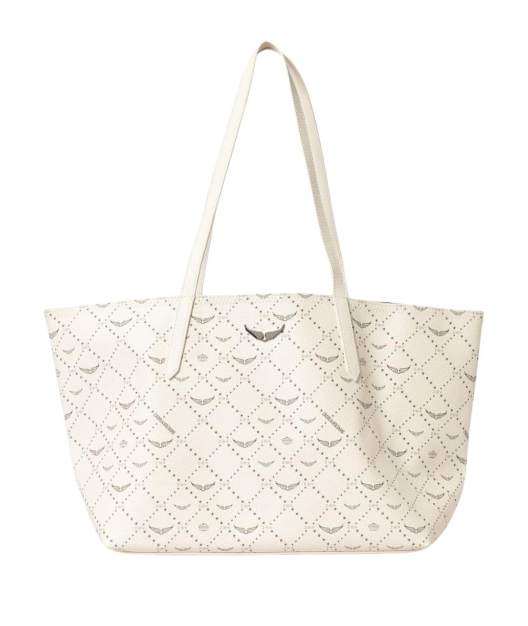 ZADIG & VOLTAIRE Белая сумка тоут из искусственной кожи, фото 1