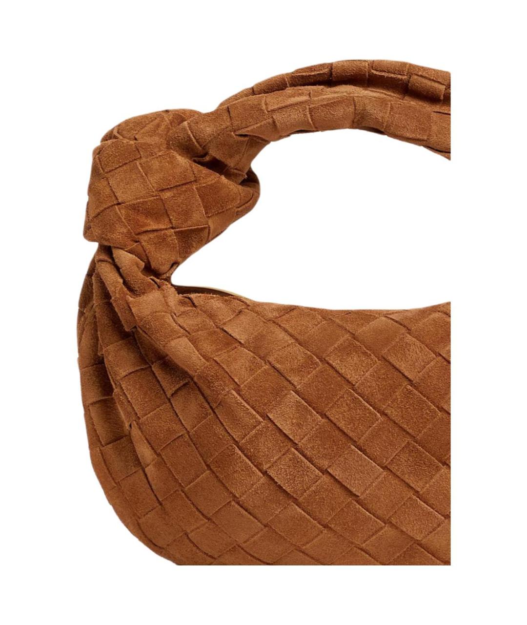 BOTTEGA VENETA Коричневая кожаная сумка через плечо, фото 4