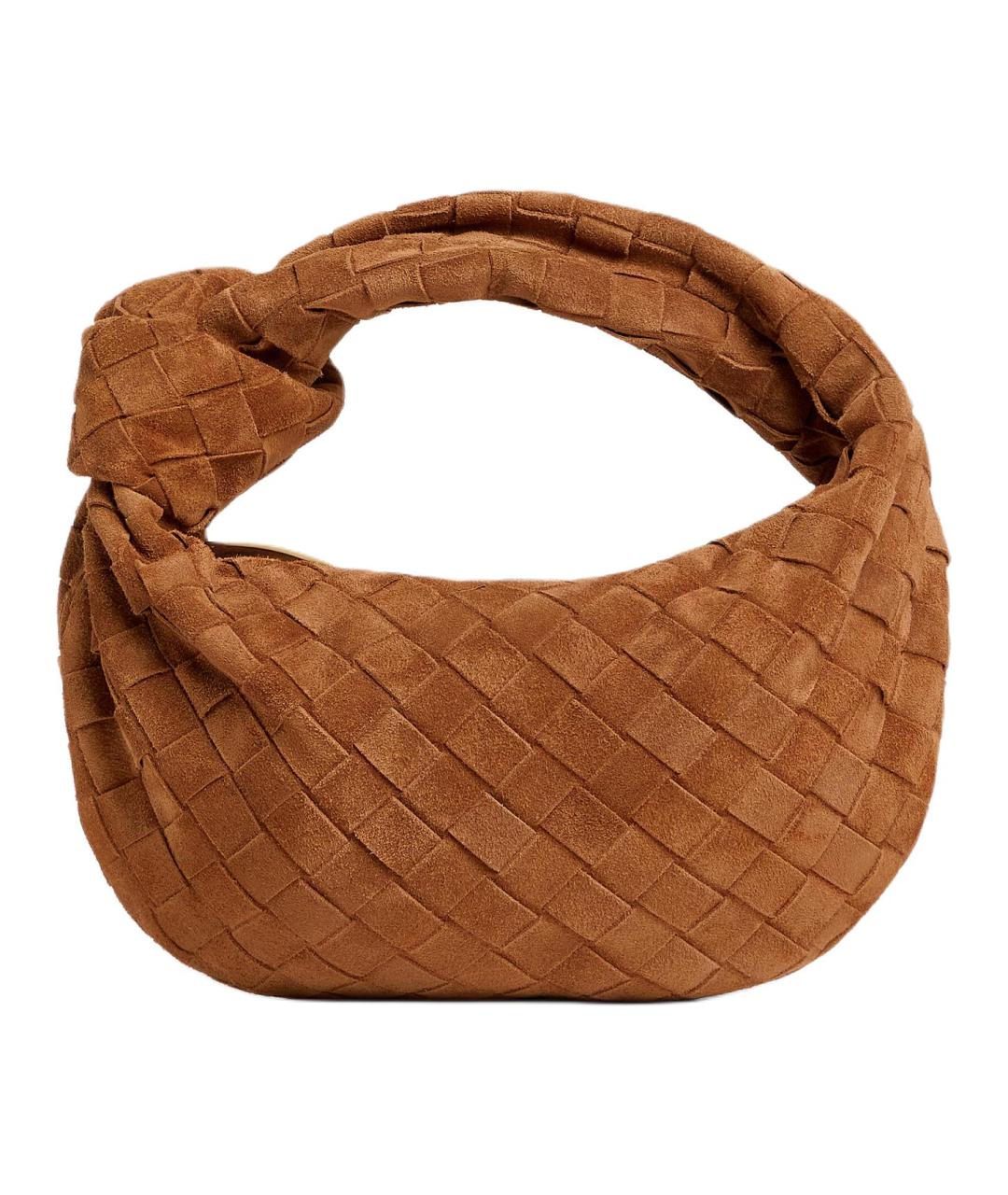 BOTTEGA VENETA Коричневая кожаная сумка через плечо, фото 1