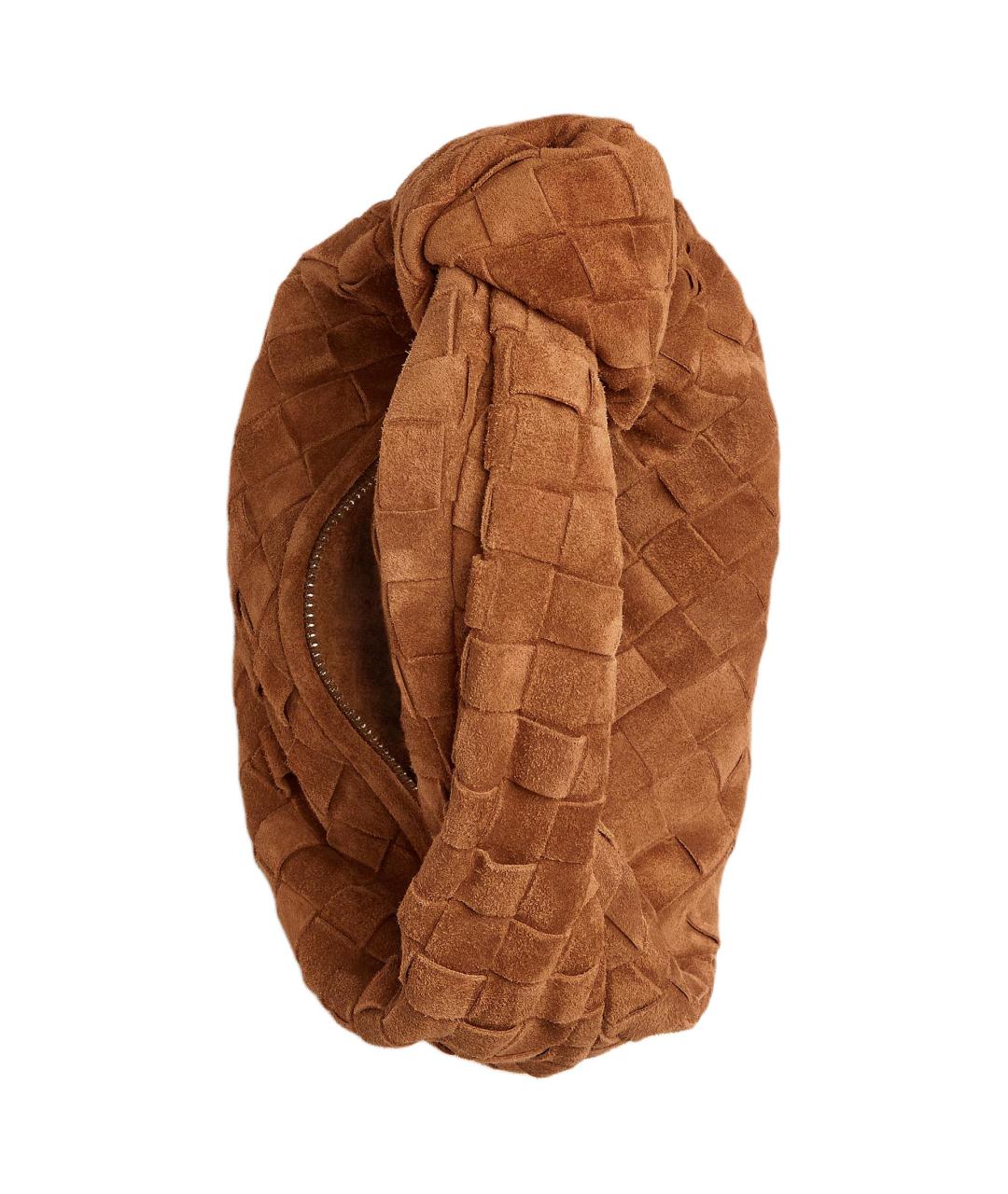 BOTTEGA VENETA Коричневая кожаная сумка через плечо, фото 3