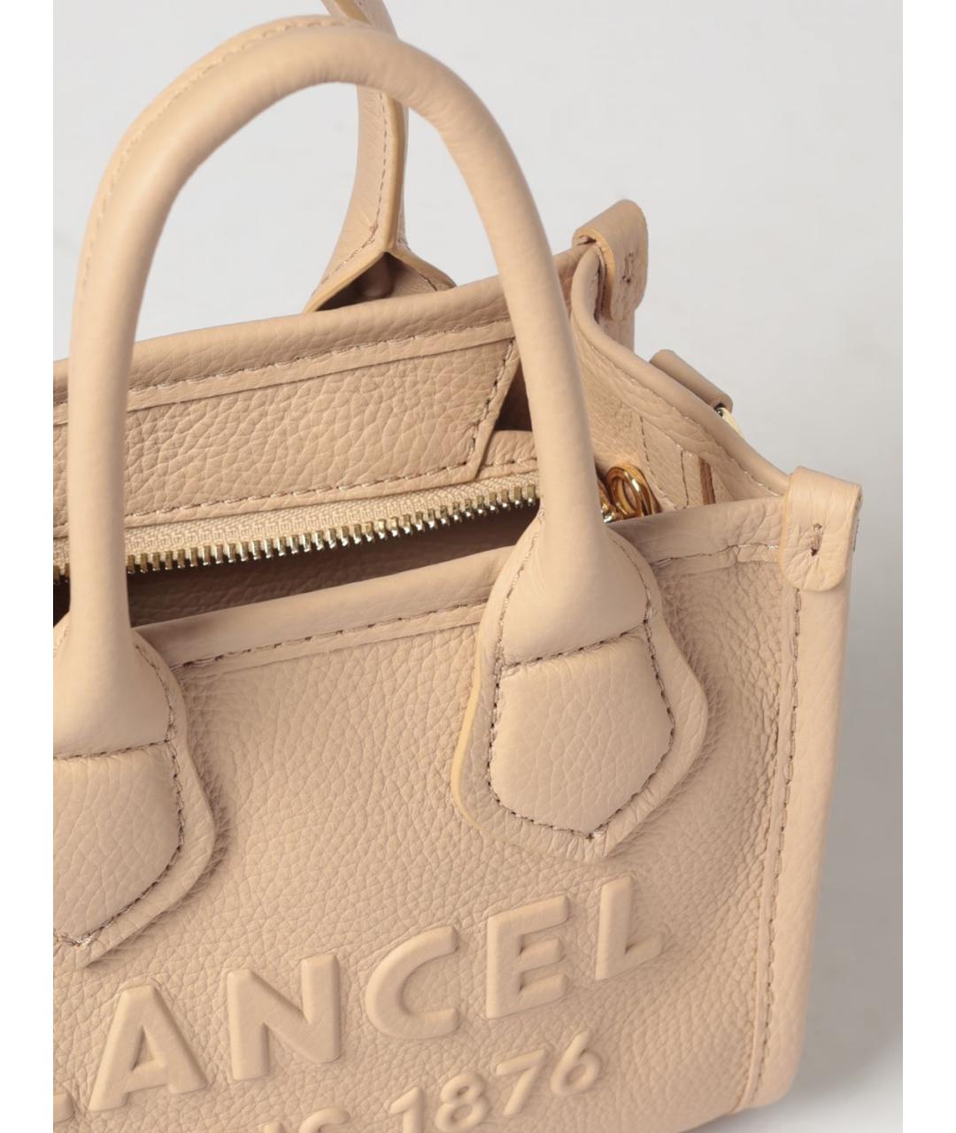 LANCEL Бежевая кожаная сумка тоут, фото 3