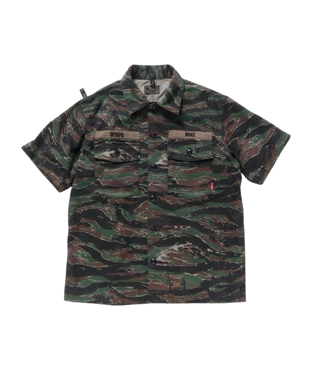 WTAPS Зеленая хлопковая кэжуал рубашка, фото 1