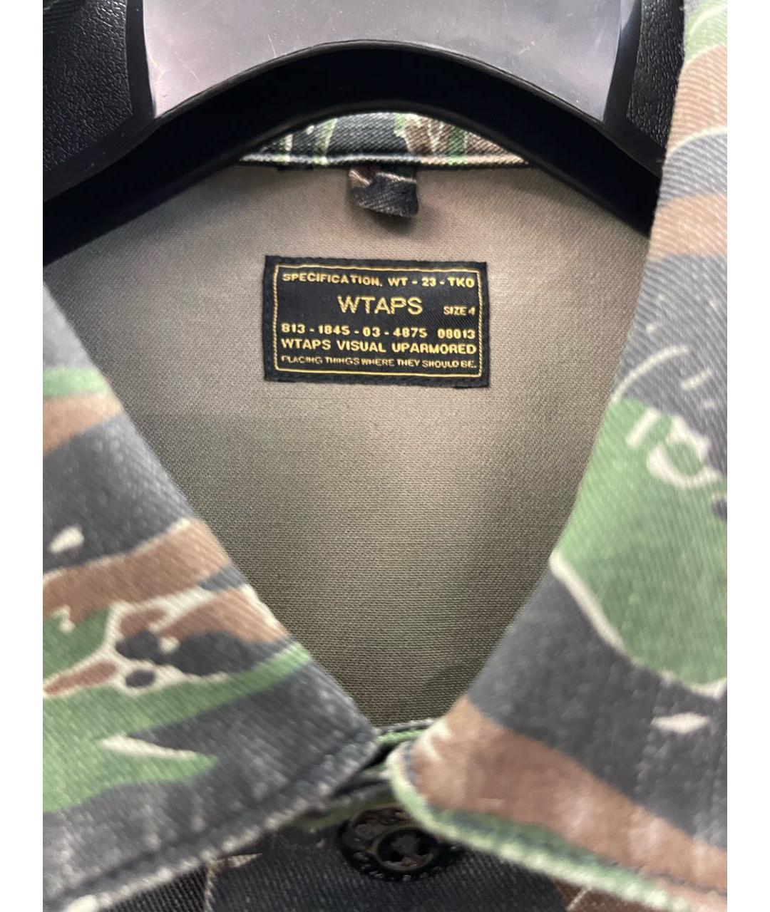 WTAPS Зеленая хлопковая кэжуал рубашка, фото 4